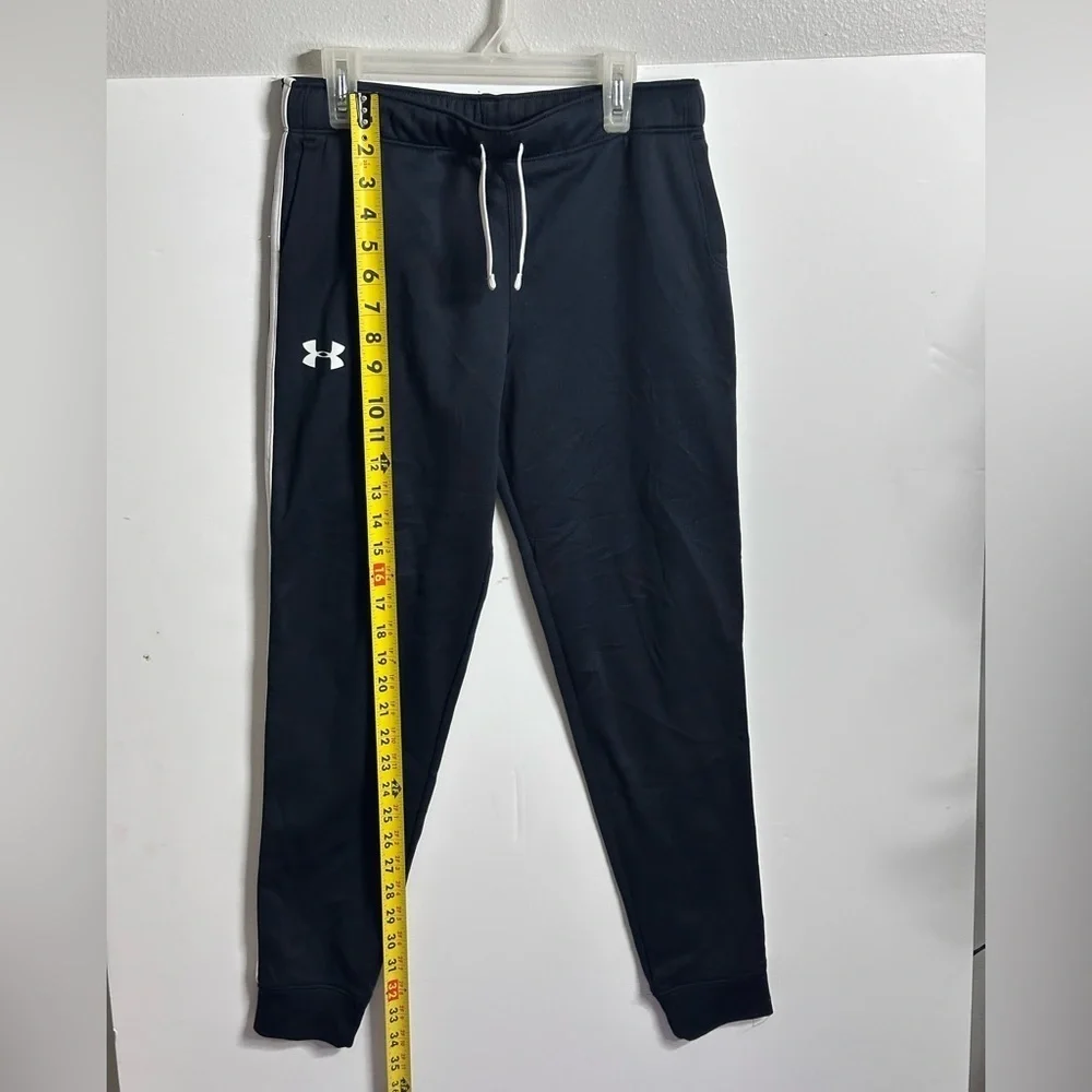 Under Armour Kids Unisex Black‎ SweatPants Joggers Loose Coldgear size L